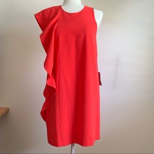 NWT Chelsea28 Asymmetric Ruffle Dress